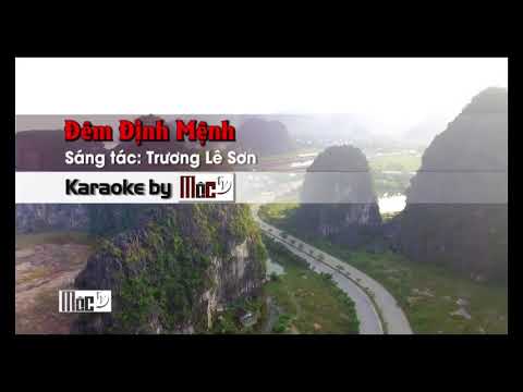 ĐÊM ĐỊNH MỆNH - KARAOKE TONE NAM BEAT CHUẨN HAY NHẤT.