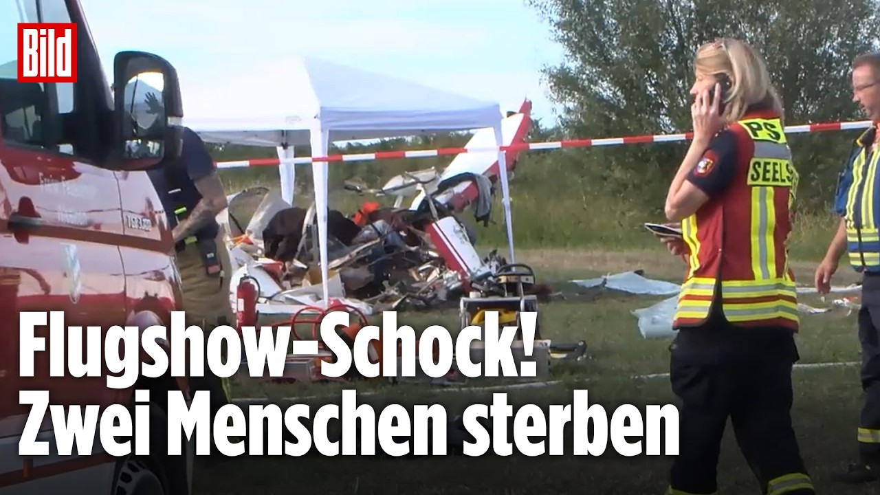Weinheim: Zwei Tote! Sportflieger stürzt bei Flugshow ab
