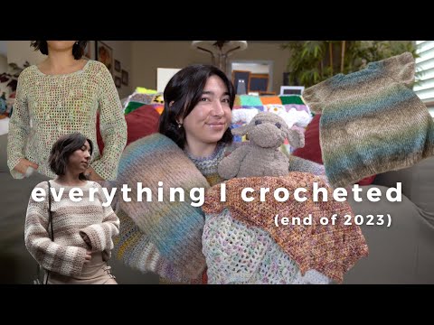 everything i crocheted/knit in 2023 | monthly crochet wrap-up