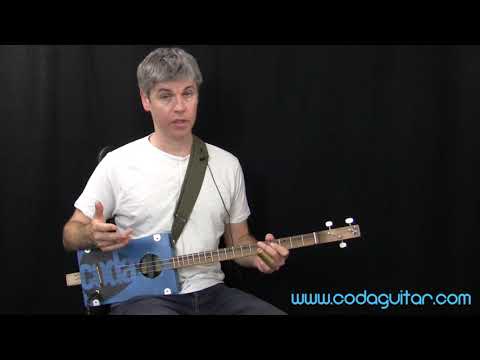 Cigar Box Guitar - 3 String Slide Technique and Scales