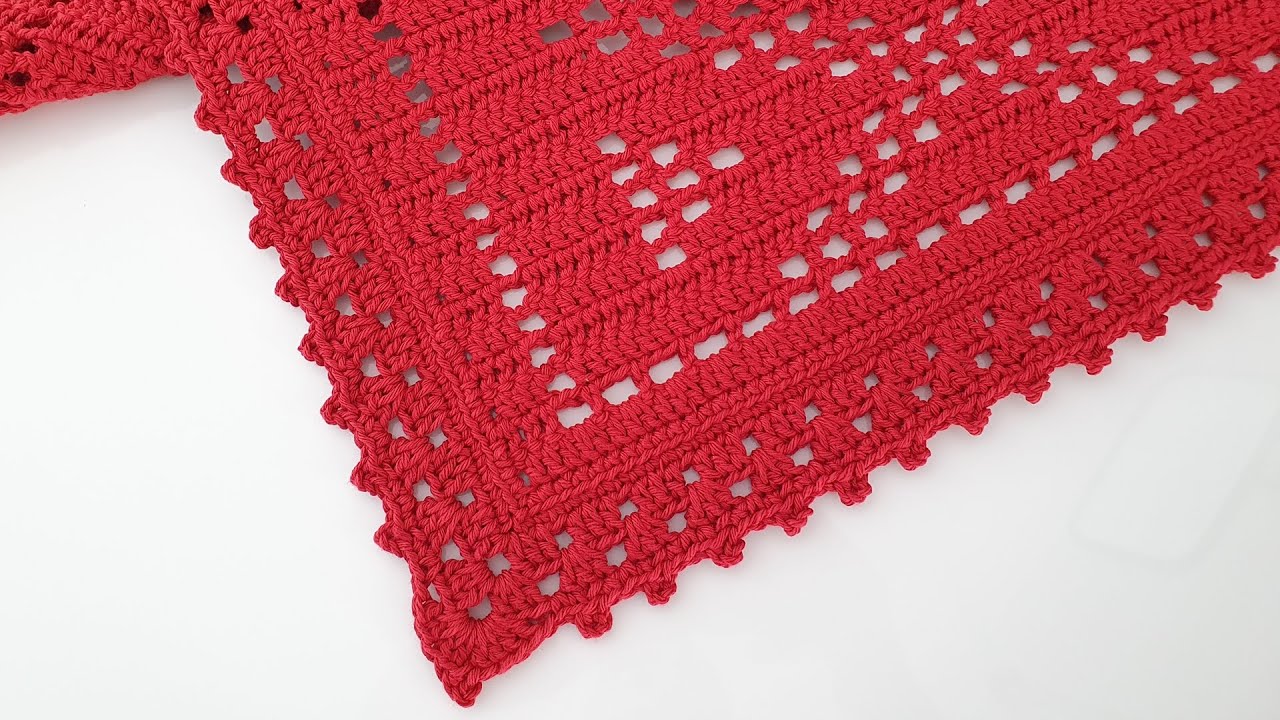 Tapete Retangular Simples de Crochê
