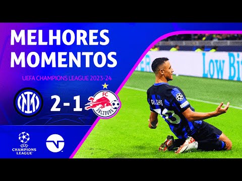 Gols e lances de Internazionale x Red Bull Salzburg