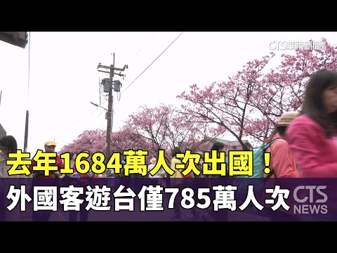 去年1684萬人次出國！　外國客遊台僅785萬人次