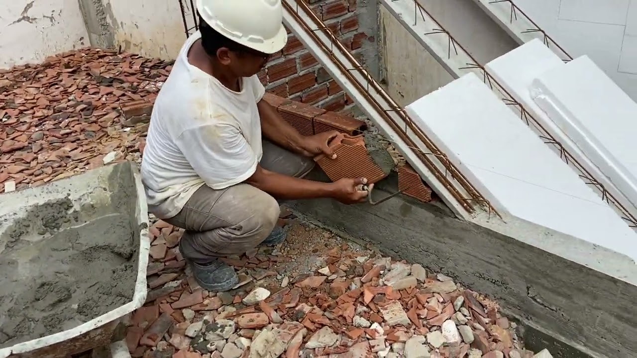 FAZENDO A RANPA DA ESCADA DESDE O INÍCIO COM TODAS AS ETAPAS