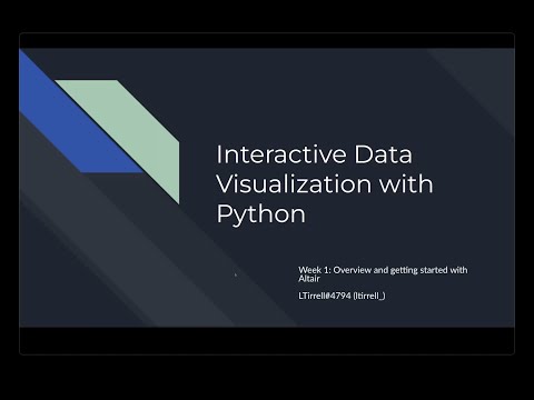 Workshop Interactive Data Visualization With Python Part 1