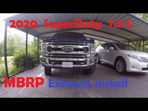 2020 Super Duty MBRP exhaust install 7.3 L