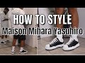 HOW TO STYLE MAISON MIHARA YASUHIRO Outfit Ideas Shoe Review