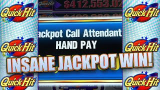 HUGE WIN ON HIGH LIMIT ROOM SLOTS ON QUICK HIT PROGRESSIVE JACKPOTS