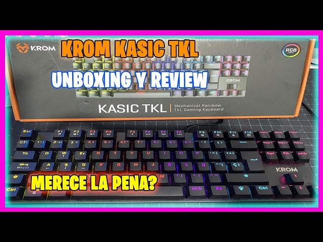 Vídeo relacionado con KROM Kalista - Teclado Gaming de Membrana RGB Rainbow, Formato 62%, Modo Gaming, N-19 Anti-ghosting, Windows | Mac, Layout español, Negro