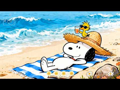 Snoopy’s Summer Beachside Daydream 🌊🎧 Chill Lofi Beats for Work, Relax & Calm Minds