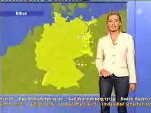 Versprecher von Claudia Kleinert in der Wettervorhersage der