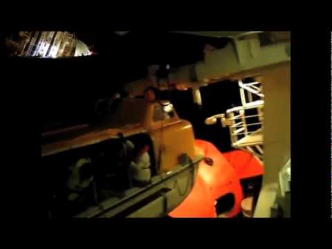 I MOMENTI DELL' EVOCAZIONE DELLA NAVE DA CROCIERA -- CONCORDIA --