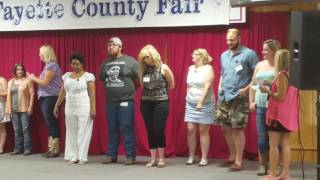 Placing 3rd in Fayette County Fair Idol Competition 2016