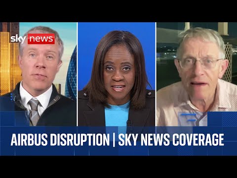 Thousands of planes hit by software issue - as passengers warned of disruption | Sky News coverage