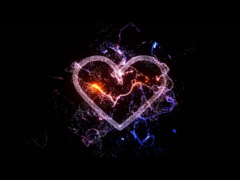 Magic Glowing Neon Lights Heart 4K 60fps VJloop Abstract Animation Background | Сердце Свет Заставка