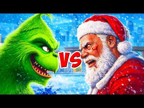 Kerstman Vs 2 Grinches In GTA!🧌🎅🏻