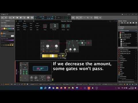 Making random rythms in bitwig's polygrid