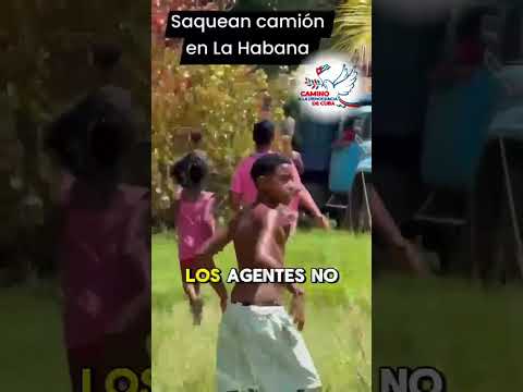 La Habana: desesperación por un camión cargado de aceite
