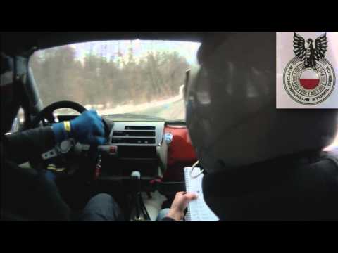 przejazd 2 Filip HAŁKA / Mariusz PANEK Fiat CC - WYŚCIG BUKOWA GÓRY 03.02.2013 onboard