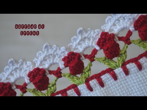 DELICATE TULIP CROCHET EDGE #1223 | CROCHET EDGE