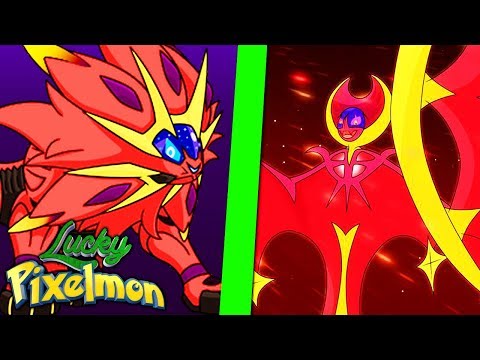 Minecraft Lucky Pixelmon - SOLGALEO SHINY vs LUNALA SHINY ! A GUERRA DE POKÉMON SUN & MOON !!