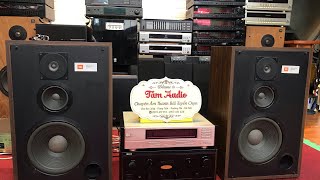 Video thumbnail for bộ nghe nhạc giá 25 triệu loa JBL R103 & amply Denon 890D lh 0974377755 by Tám thường tín