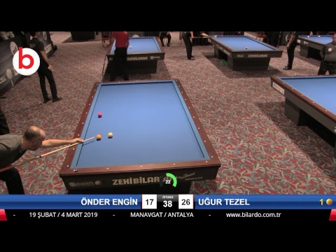 ÖNDER ENGİN & UĞUR TEZEL Bilardo Maçı - 2019 TÜRKİYE KUPASI 1. ETAP ERKEKLER-1.TUR