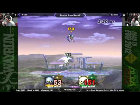 Apex 2012 - Brawl Singles: Nairo (Meta Knight) vs. Kakera (Meta Knight) WSF