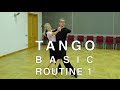 How To Dance Tango Basic Routine 1