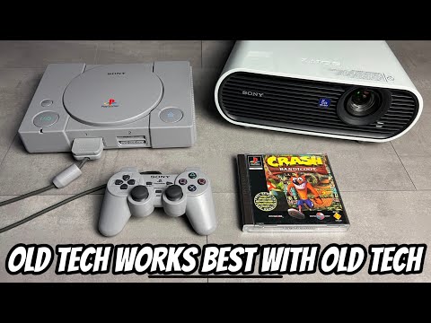 Sony PlayStation with an old-school Sony Projector | ASMR