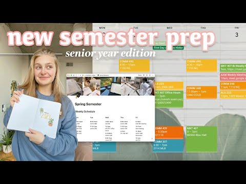 PREPPING FOR A NEW SEMESTER 🎒 notion, gcal, plan & organize with me for my last semester of college!