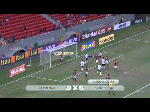 Gols - Brasileirão: Flamengo 1 x 1 Ponte Preta