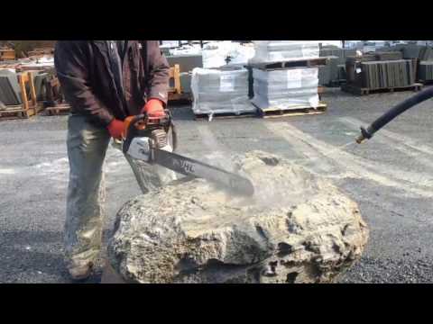 How to cut feather rock