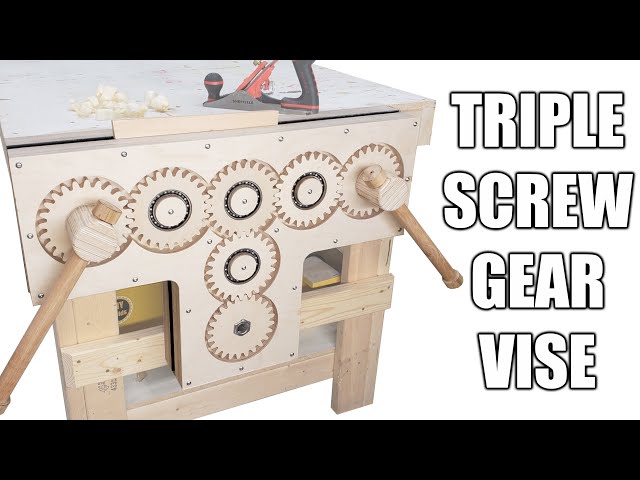 DIY Triple Screw Gear Vise - Free Plans!