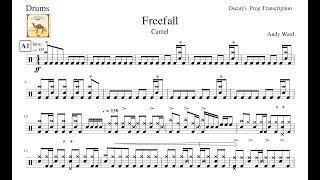 [PDT] Camel - Freefall Drum Transcription Sheet (Preview)