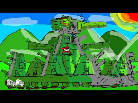 world of tank cartoon #12 kv44 vs kv54