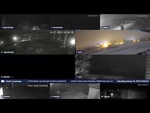 Live views from Ukraine 01/13/2023 B - Kramatorsk, Kharkiv, Kyiv, Zaporizhzhia and other cities