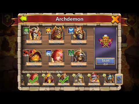 Castle clash Deflect Damage Archdemon