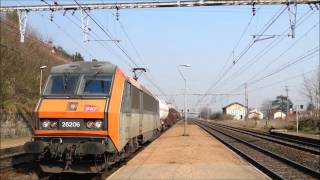 preview picture of video 'SPOT FERROVIAIRE TER TGV FRET COUZON AU MONT D'OR MARS 2014 PART 1'