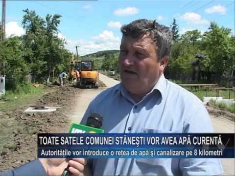 Toate satele comunei Stanesti vor avea apa curenta