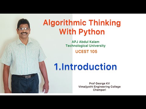 1 Introduction Algorithmic Thinking With Python Ucest 105 Programming In Python Cst 362 Py