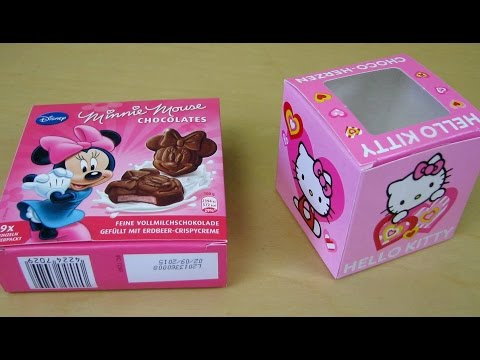Hello Kitty Chocolate | Disney Minnie Mouse Chocolate