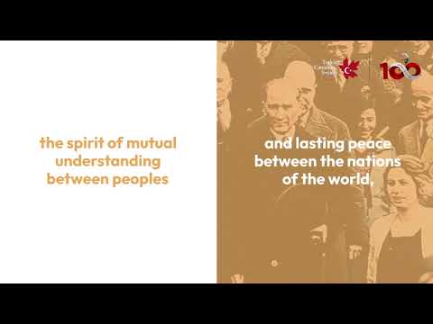 Resolução da UNESCO sobre o Centenário de Ataturk - Sociedade Turco-Canadense 2023, 100º aniversário da TR