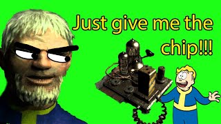 Fallout 1 retarded low intelligence character returns water chip