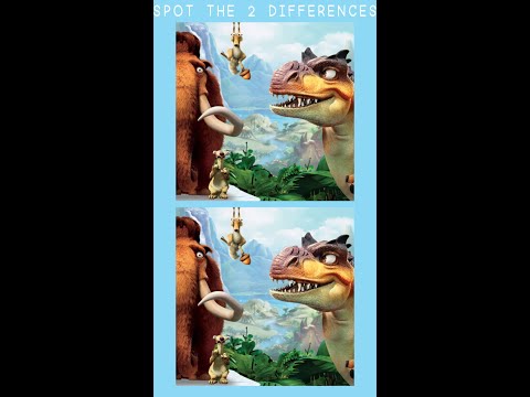 Spot The Difference: Ice Age Dawn Of The Dinosaur #shorts