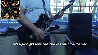 Good Girl Gone Bad (rhythm cover) KISS with lyrics