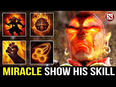 Miracle show us his skills while playing Ember spirit at middle lane
