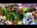 Monster Jam INSANE Racing, Freestyle and High Speed Jumps #130 | BeamNG Drive | Grave Digger