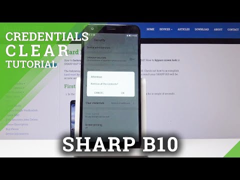 How to Clear Credentials in SHARP B10 - Delete All Licenses