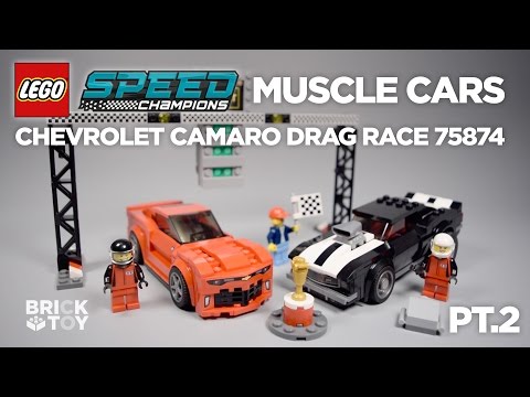 Vidéo LEGO Speed Champions 75874 :  La course des Chevrolet Camaro